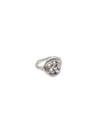 bague bouton abstrait